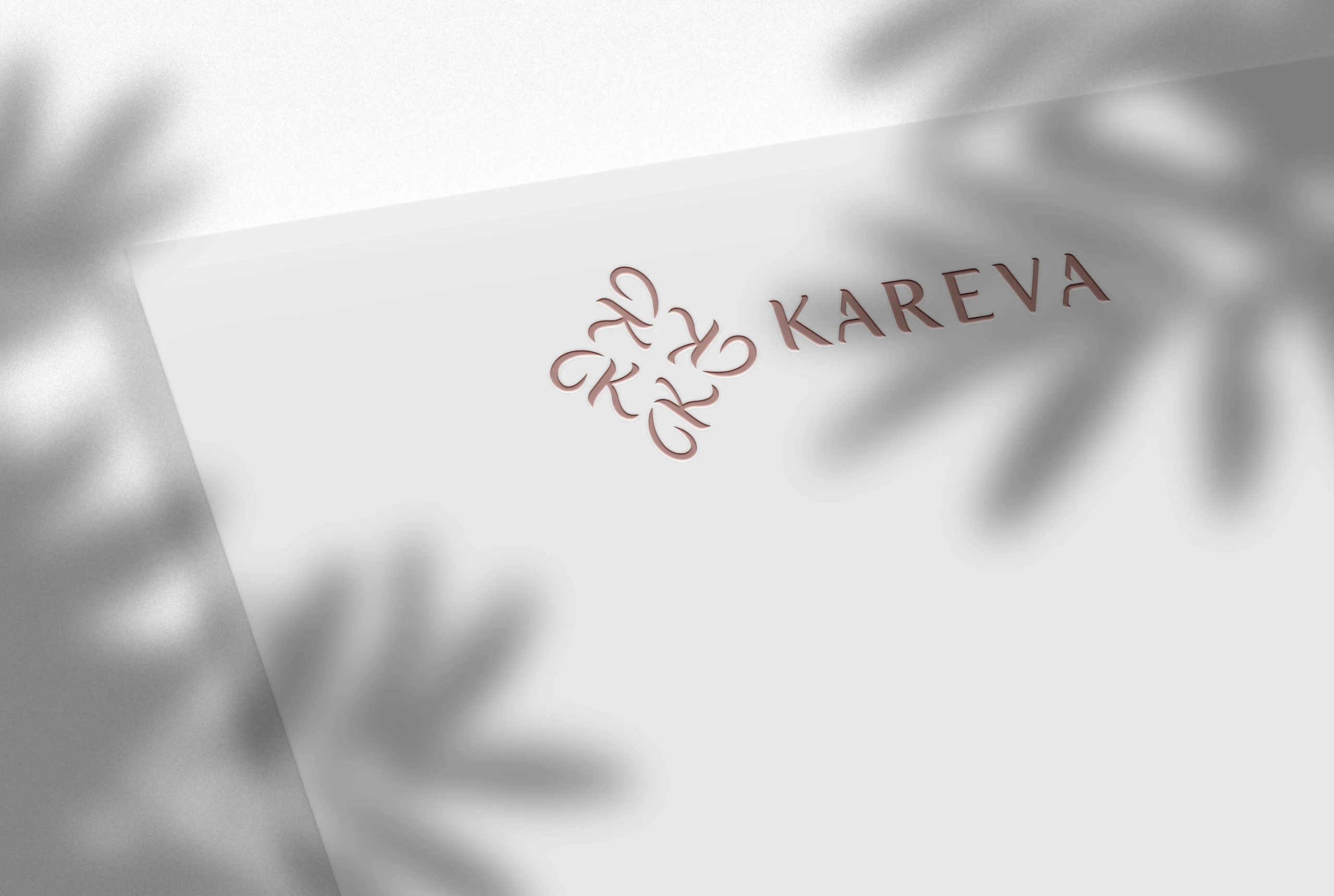 Mockup avec le logo en version horizontal réalisé pour une identité visuelle pour wedding planner